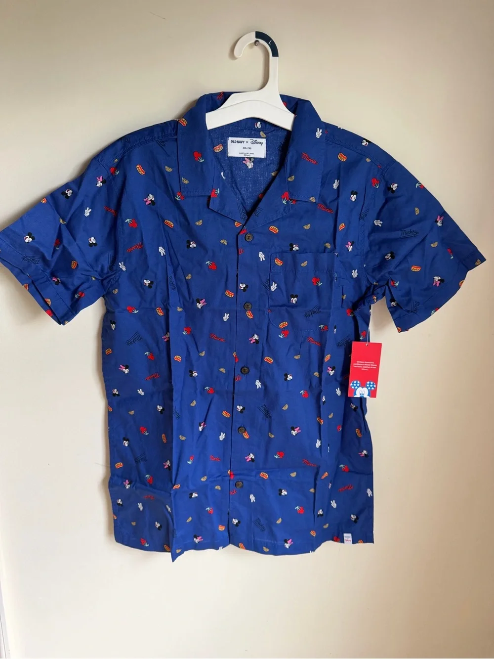 Old‎ Navy x Disney© Poplin Pocket Shirt for Boys XXL 0087